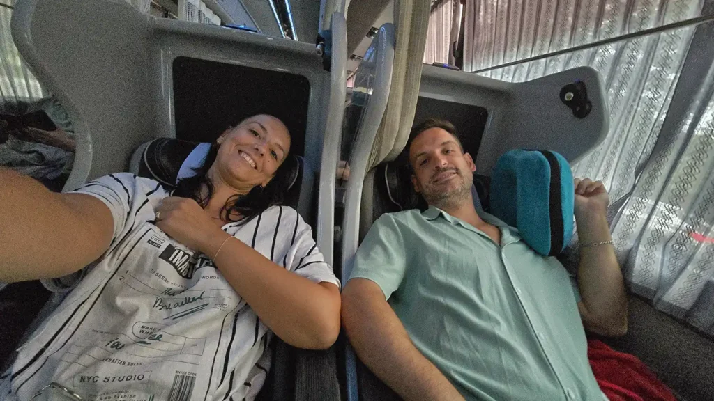 En un autobús de camino a Busan