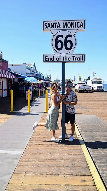 Señal final de la Ruta 66