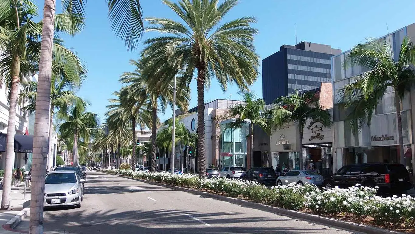 Tiendas de lujo en Rodeo Drive​