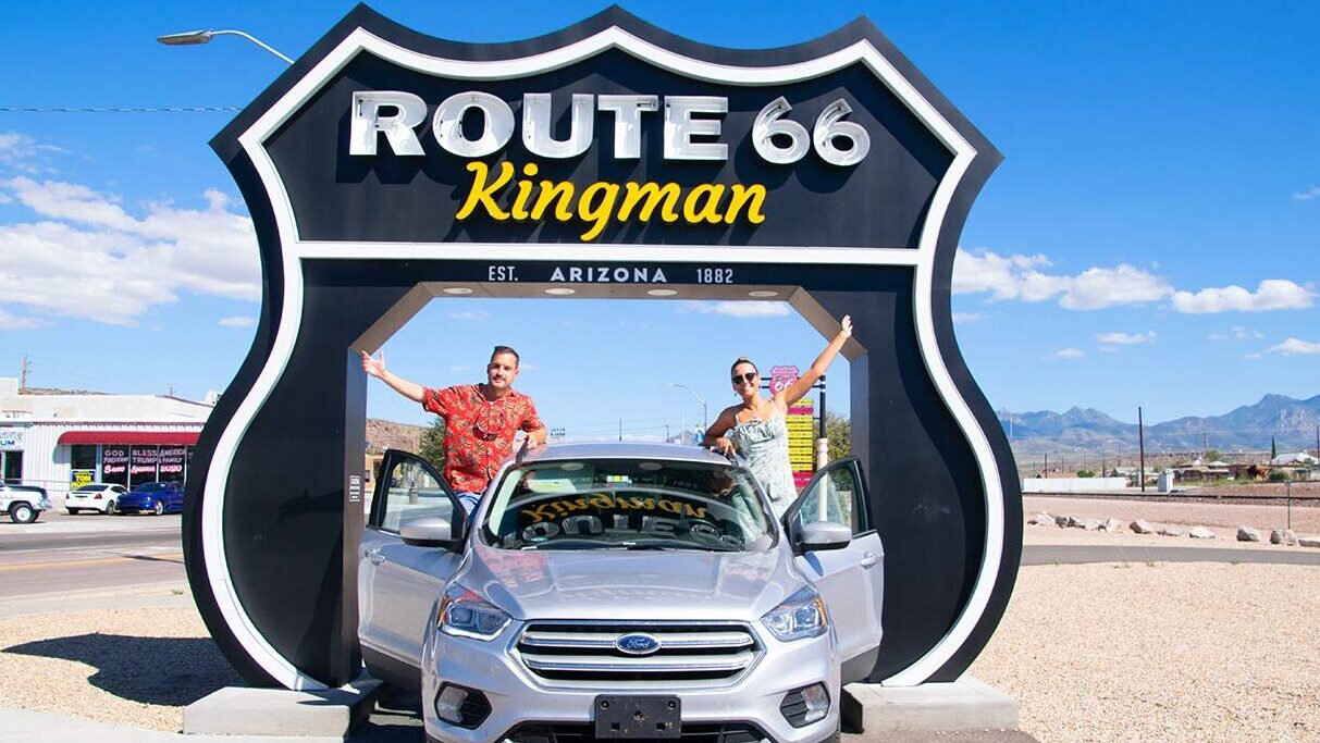 ruta 66 holbrook a las vegas Señal de la Ruta 66 Kingman