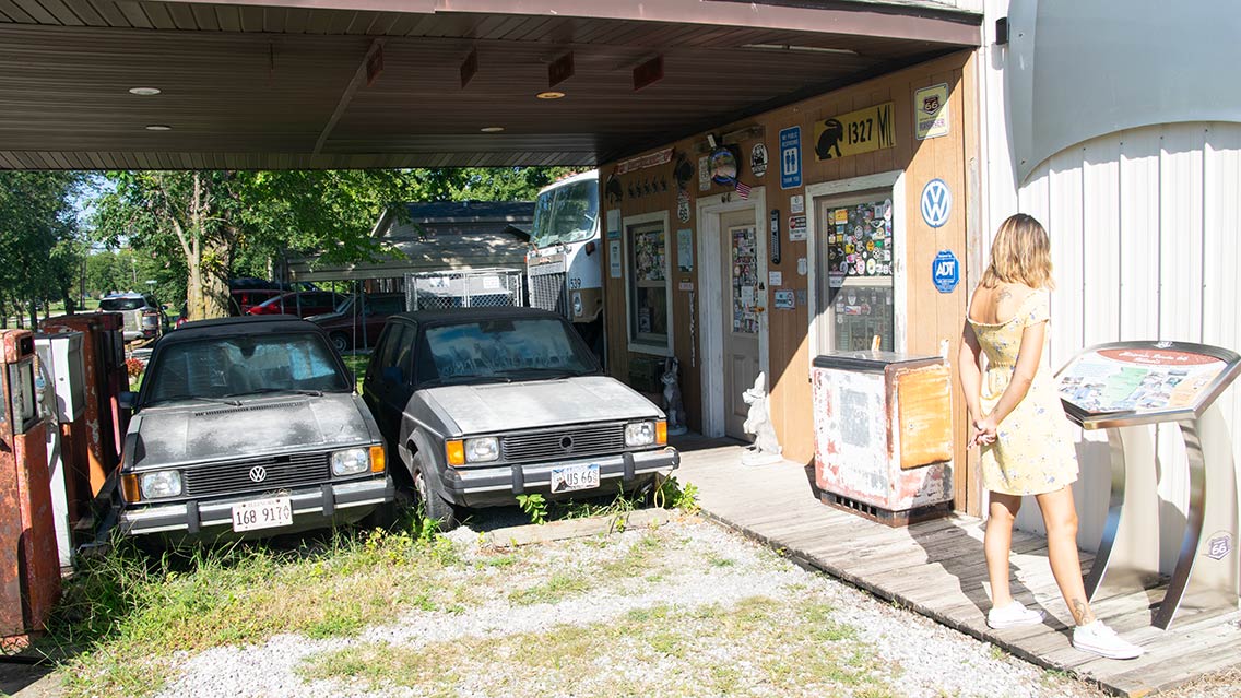 ruta 66 springfield springfield Antigua gasolinera de la Ruta 66