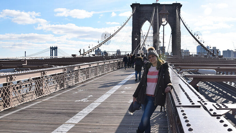 Cruzar el puente de Brooklyn