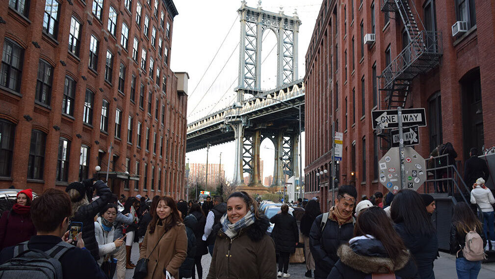 Foto famosa del puente de Brooklyn
