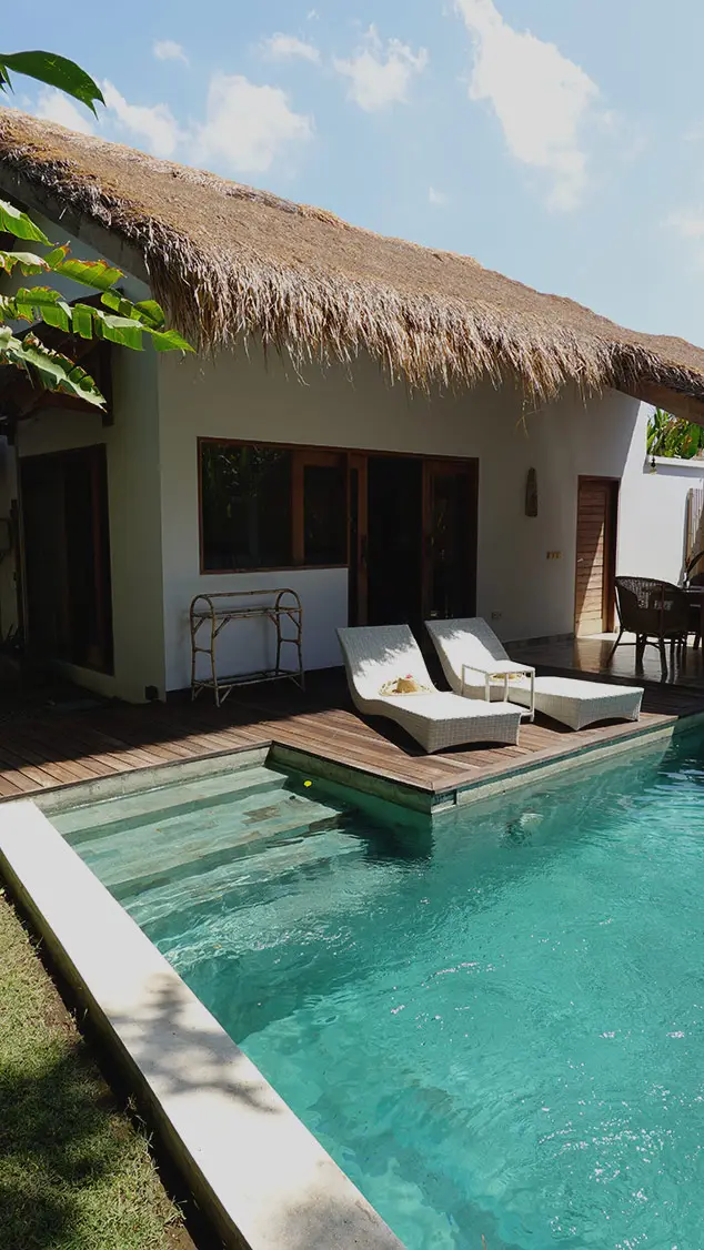 Piscina de Villa Saia, nuestro alojamiento