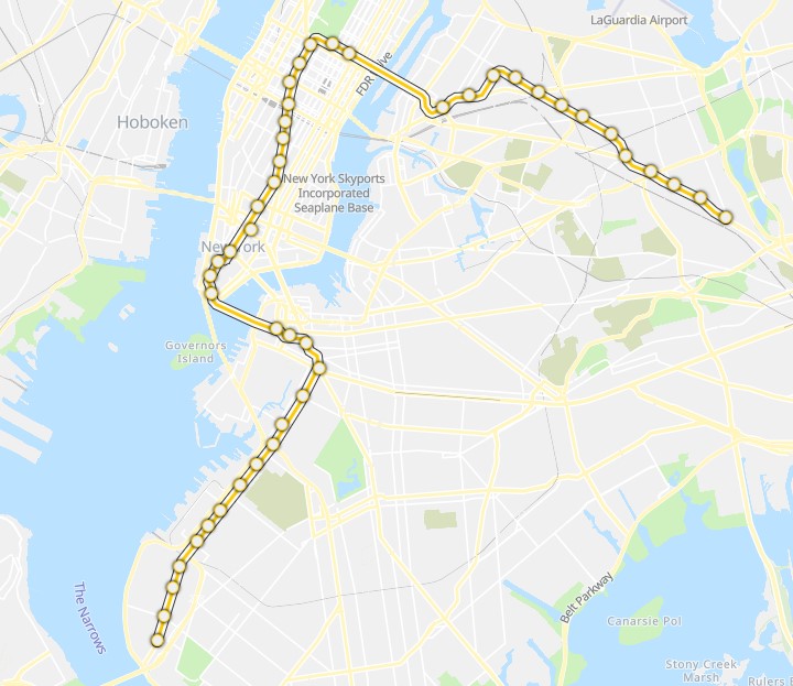 Mapa del transporte público