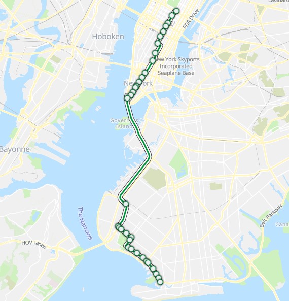 Mapa del transporte público