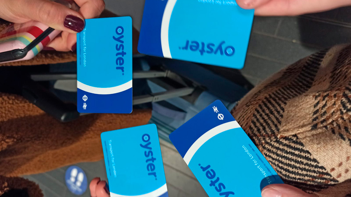 Tarjeta Oyster para pagar el transporte