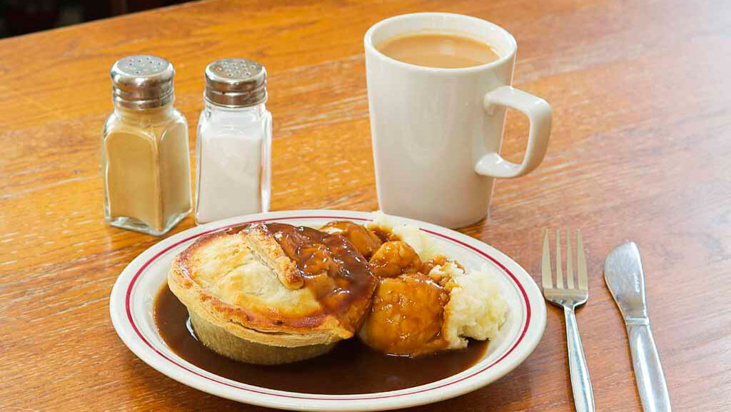 Foto de pastel y café