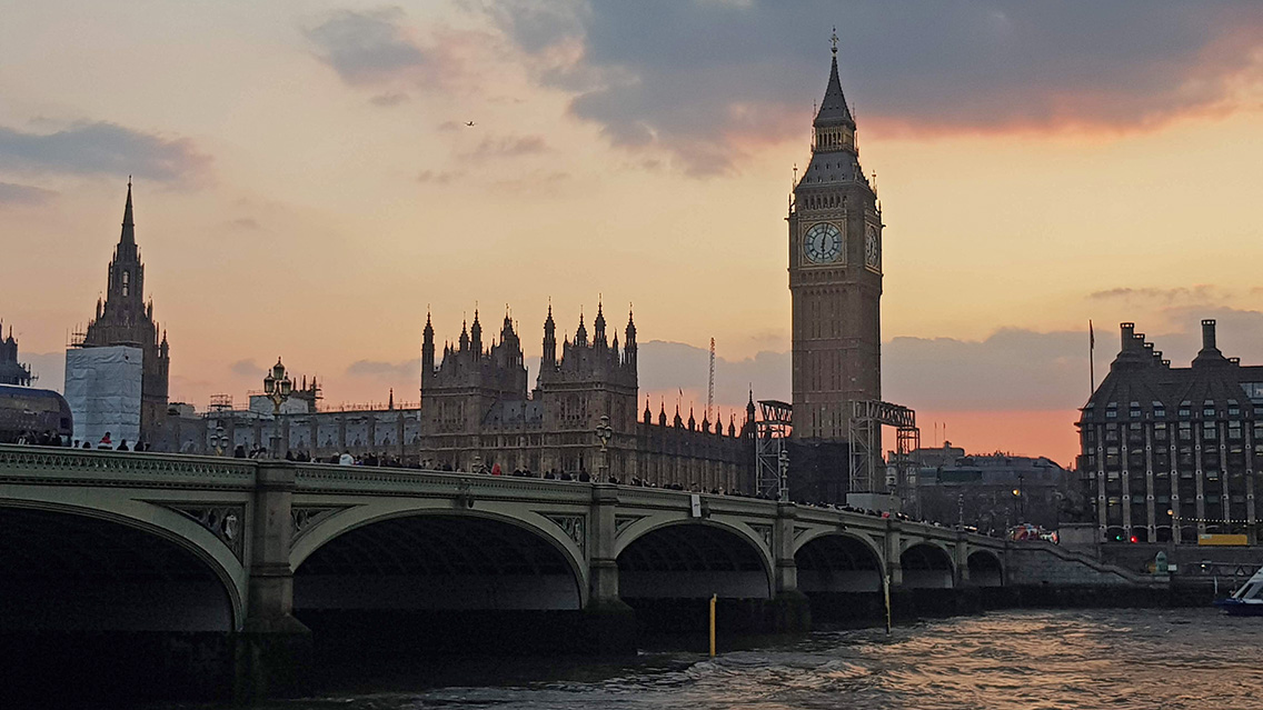 Big Ben al atardecer