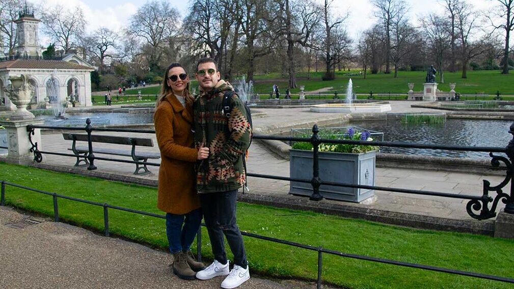 Foto en el parque de Londres