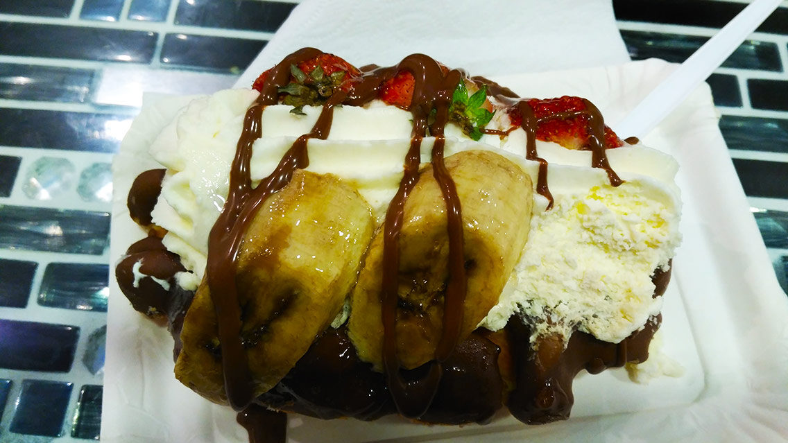 Prueba sus deliciosos gofres