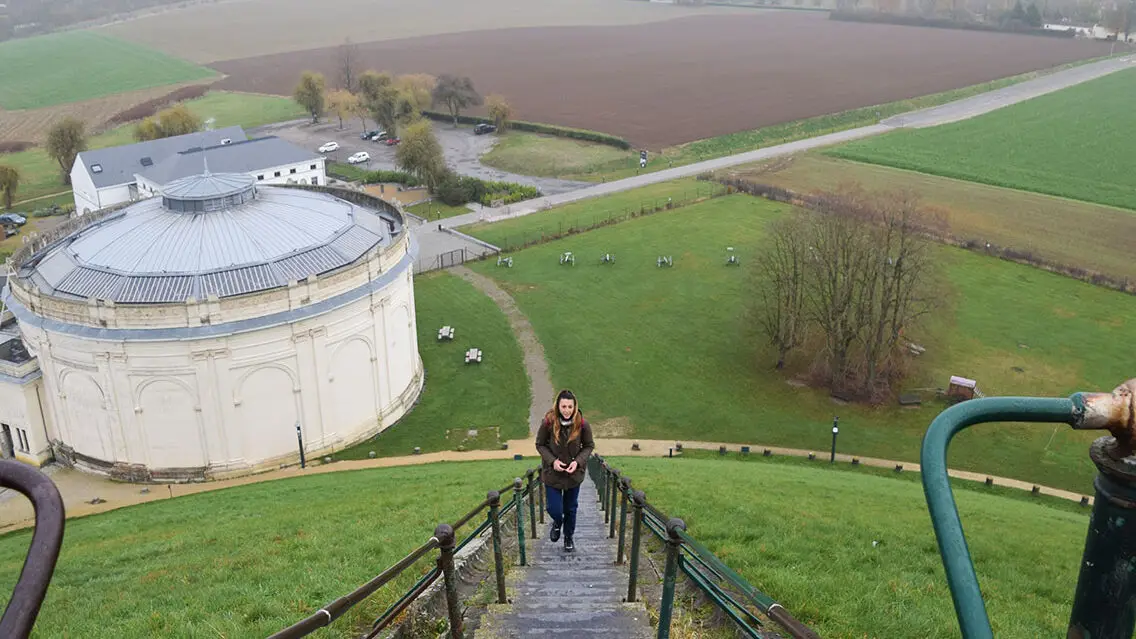 Vistas desde lo alto del memorial de Waterloo