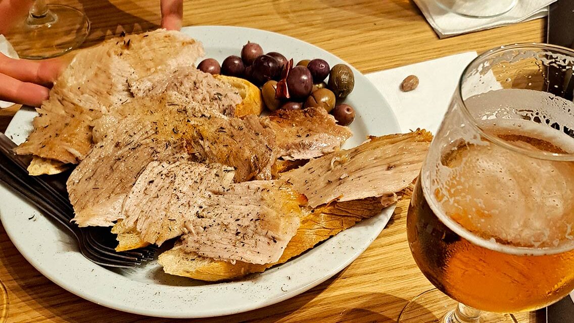 Prueba la tapa de jamón asado