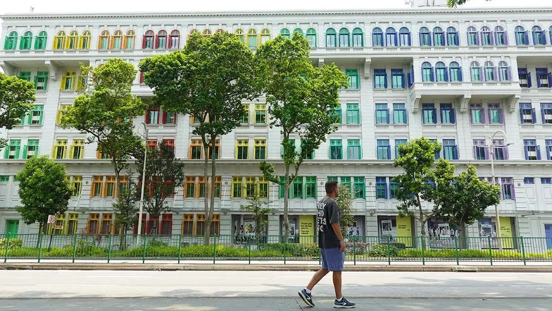 Old Hill Street Police Station, una estación de policia muy colorida