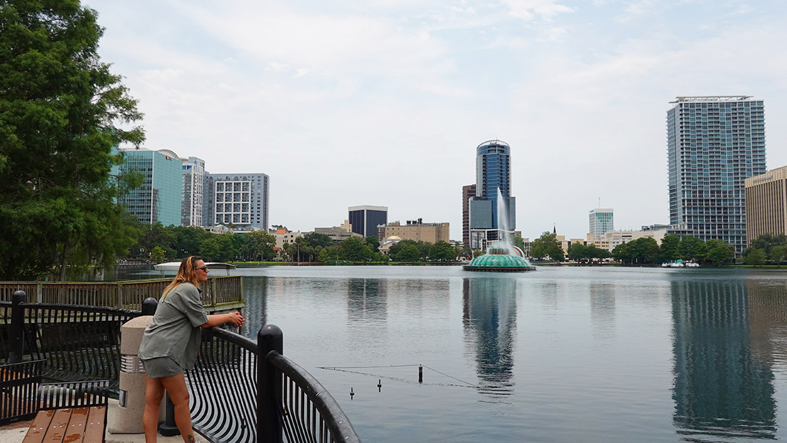 Vistas desde el mirador del Lake Eola Park