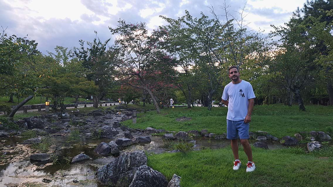 Jardín dentro del templo de Kioto