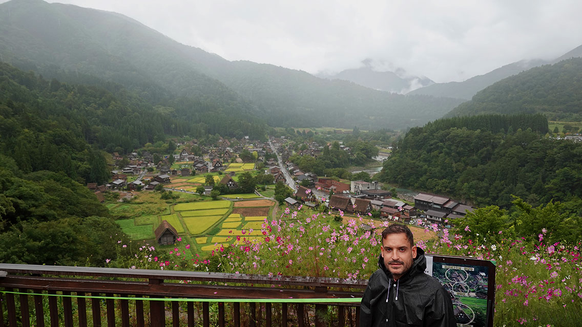 Las vistas desde el mirador de Shirakawa son espectaculares.