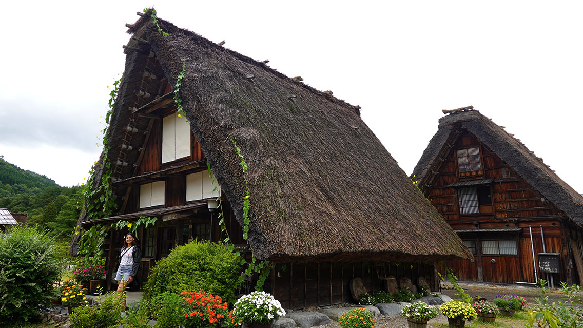 Casas tradicionales con el techo de paja