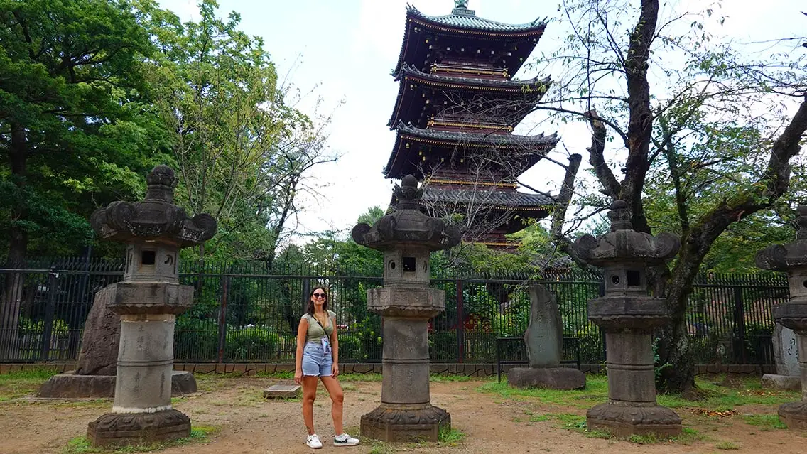 Descubre la pagoda de 5 pisos del parque de Ueno