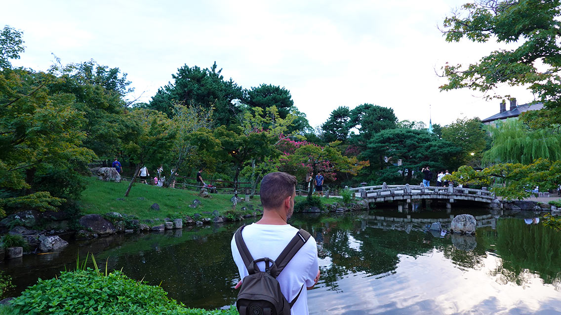 Dónde alojarse en japón. Jardín japonés tradicional