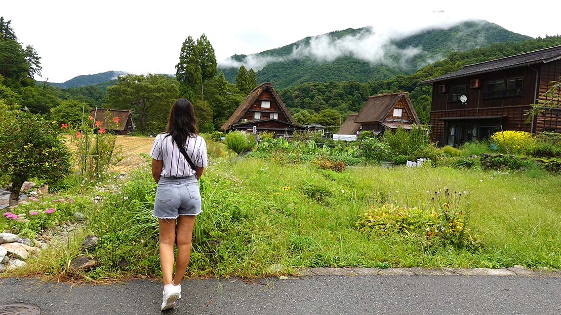 Casas tradicionales japonesas de la ciudad de Shirakawago