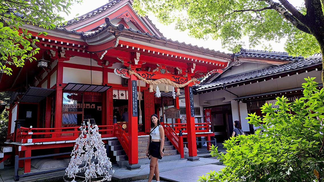Exterior de un Santuario en Kanazawa