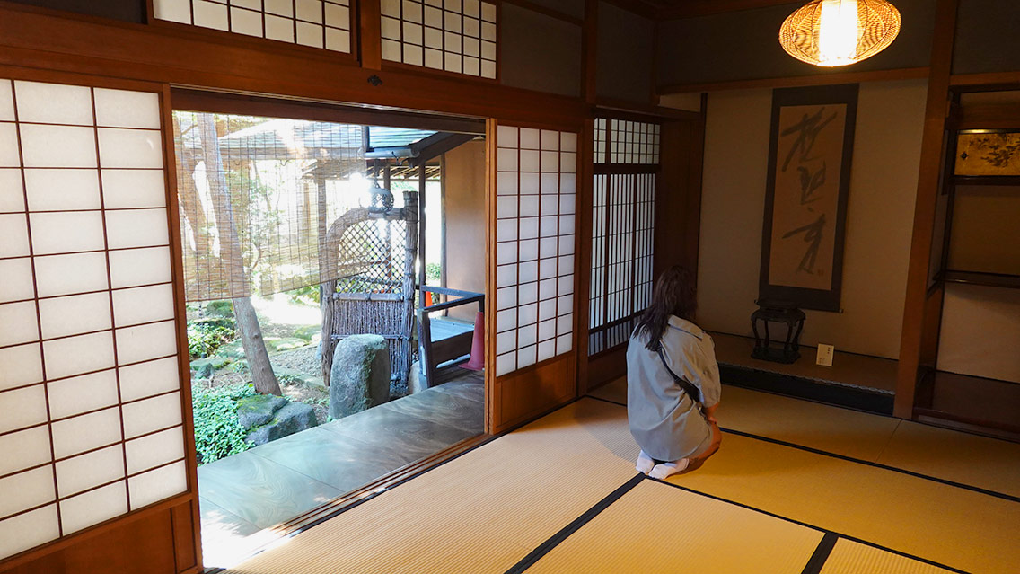 Interior de una residencia de estilo tradicional japonés