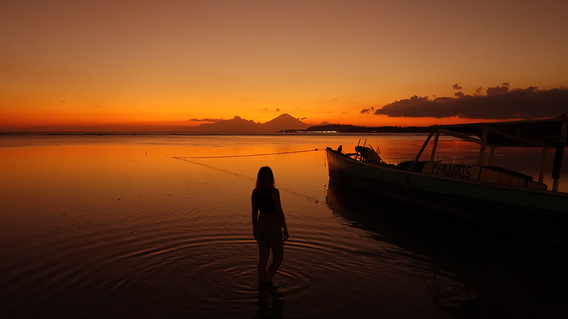 Atardecer en las Islas Gili