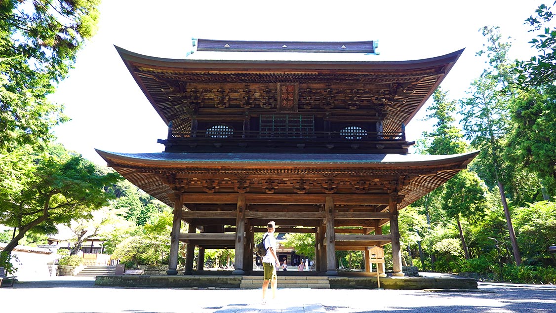 Puerta de Sanmon en el Templo zen Kencho-ji