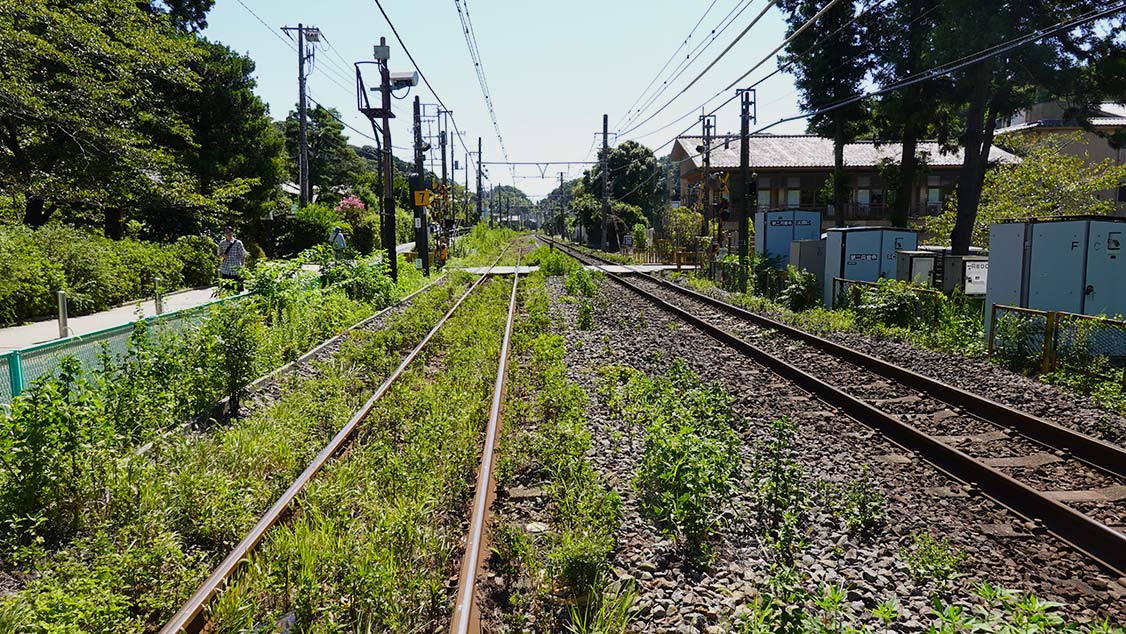 vía de tren en Kamakura