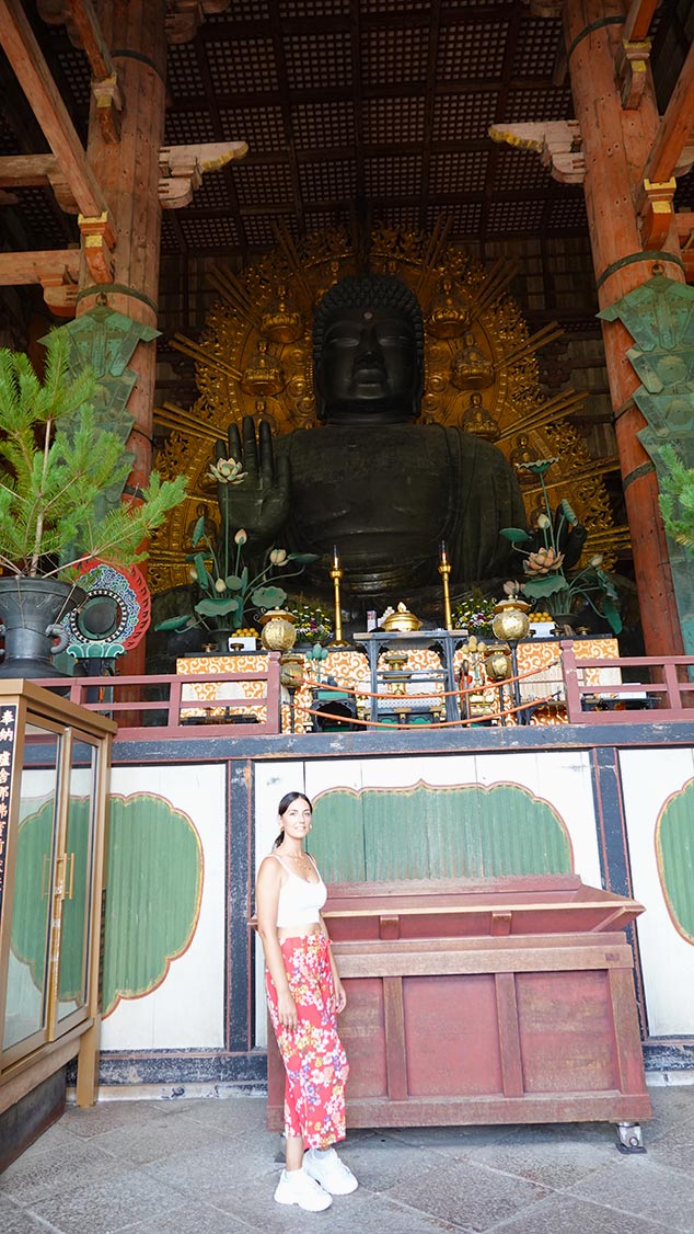 Gran buda lde interior del Templo Todai-ji