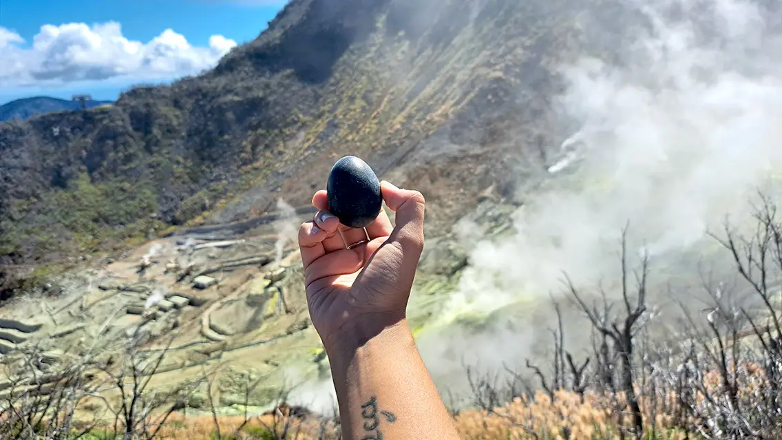 Los famosos huevos negros de Hakone