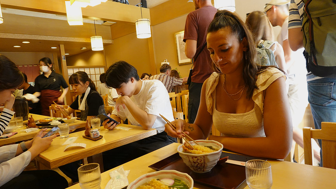 Ramen de un restaurante de la calle Omotosando