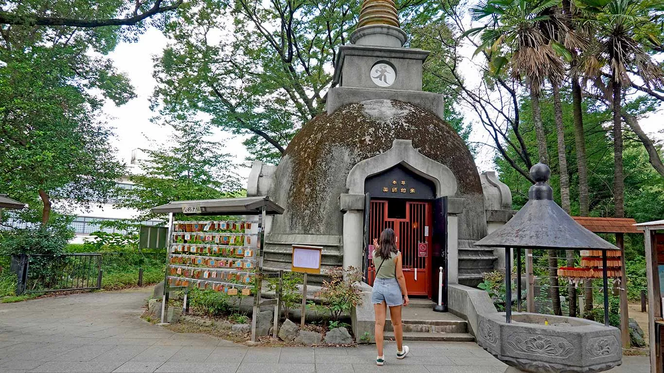 Altar en la ubicación del Gran Buda