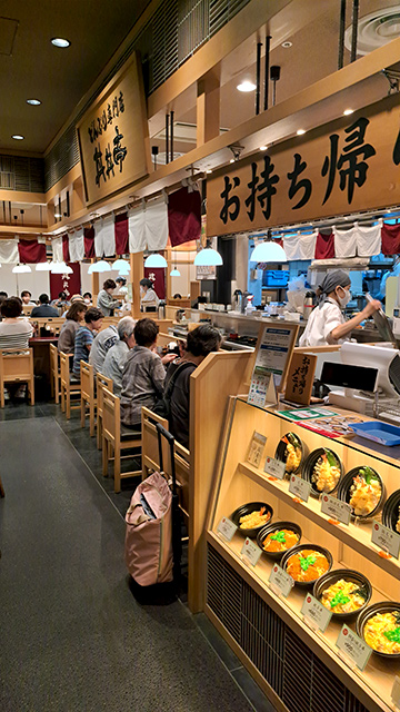 Restaurante en la base del Harukas 300