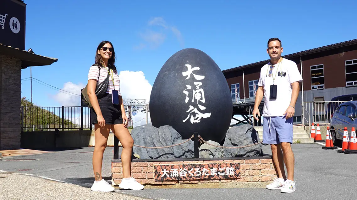 Huevo negro que debes comer en Hakone