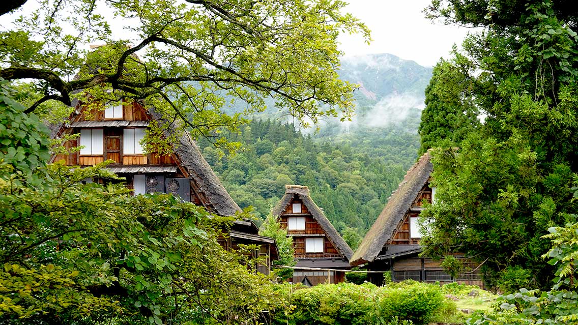 Aldea Shirakawago de los Alpes Japoneses