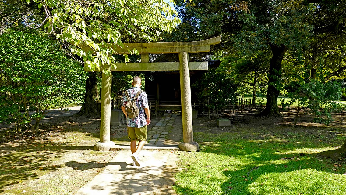 Templo en el Jardín de Hamarikyu