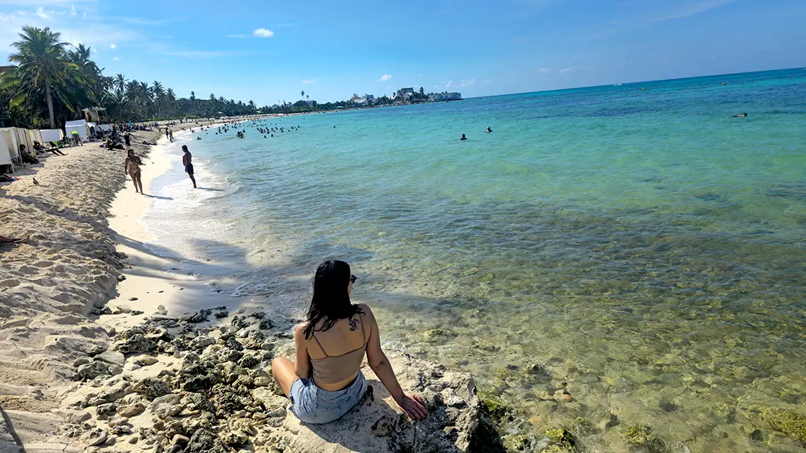 La playa en San Andrés