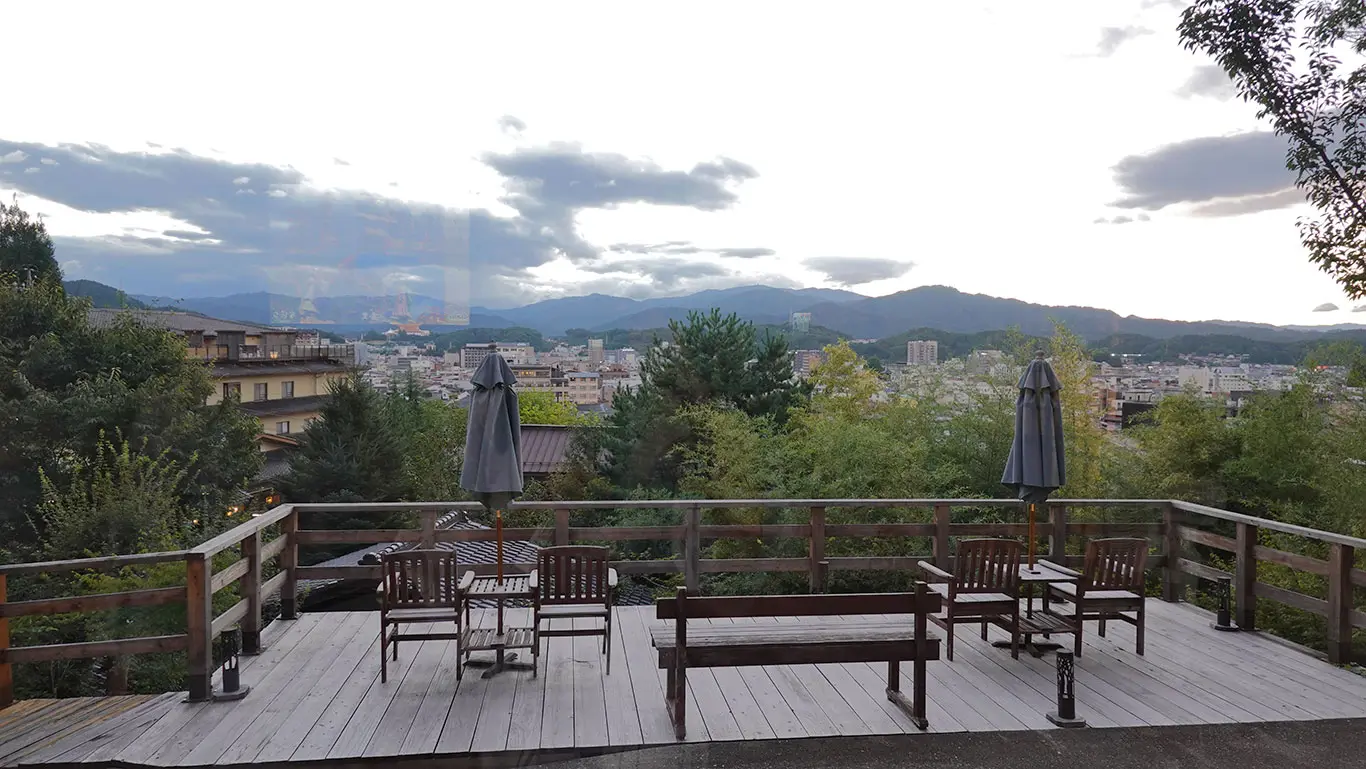 Vistas panorámicas desde nuestro ryokan