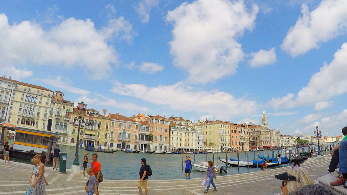Vistas hacia el centro de Venecia