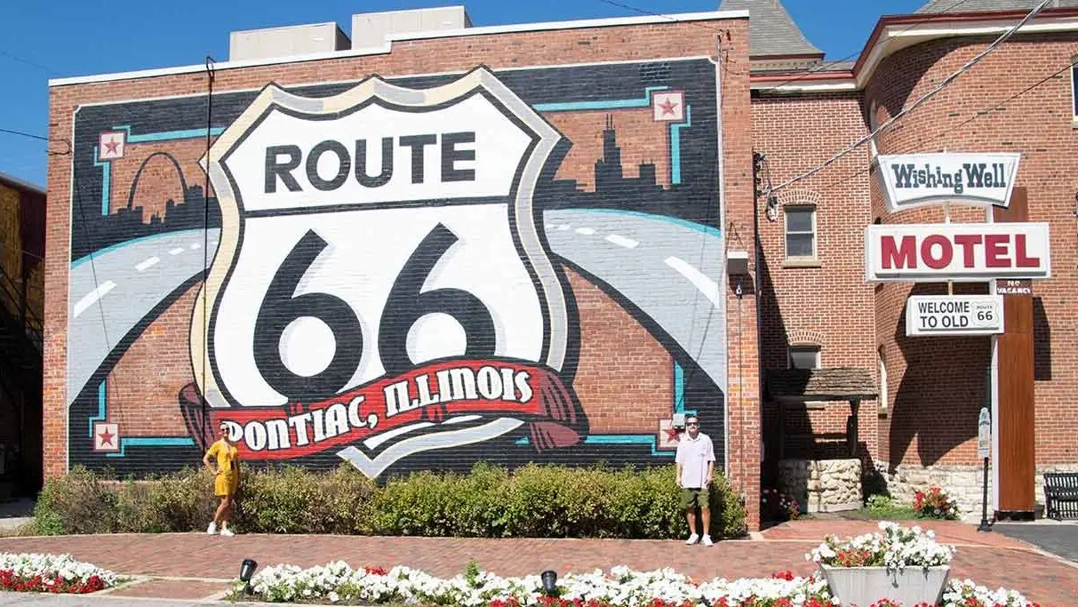 Cartel de Pontiac de la Ruta 66