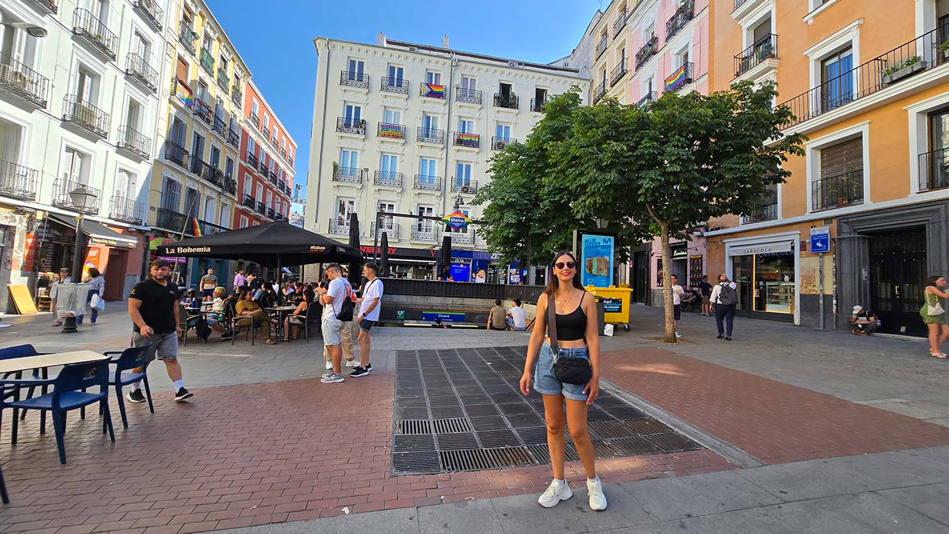 Plaza Chueca, punto neurálgico del barrio