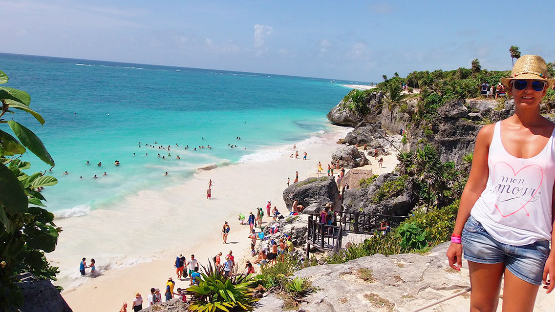Zona hotelera de Tulum, la zona de playa