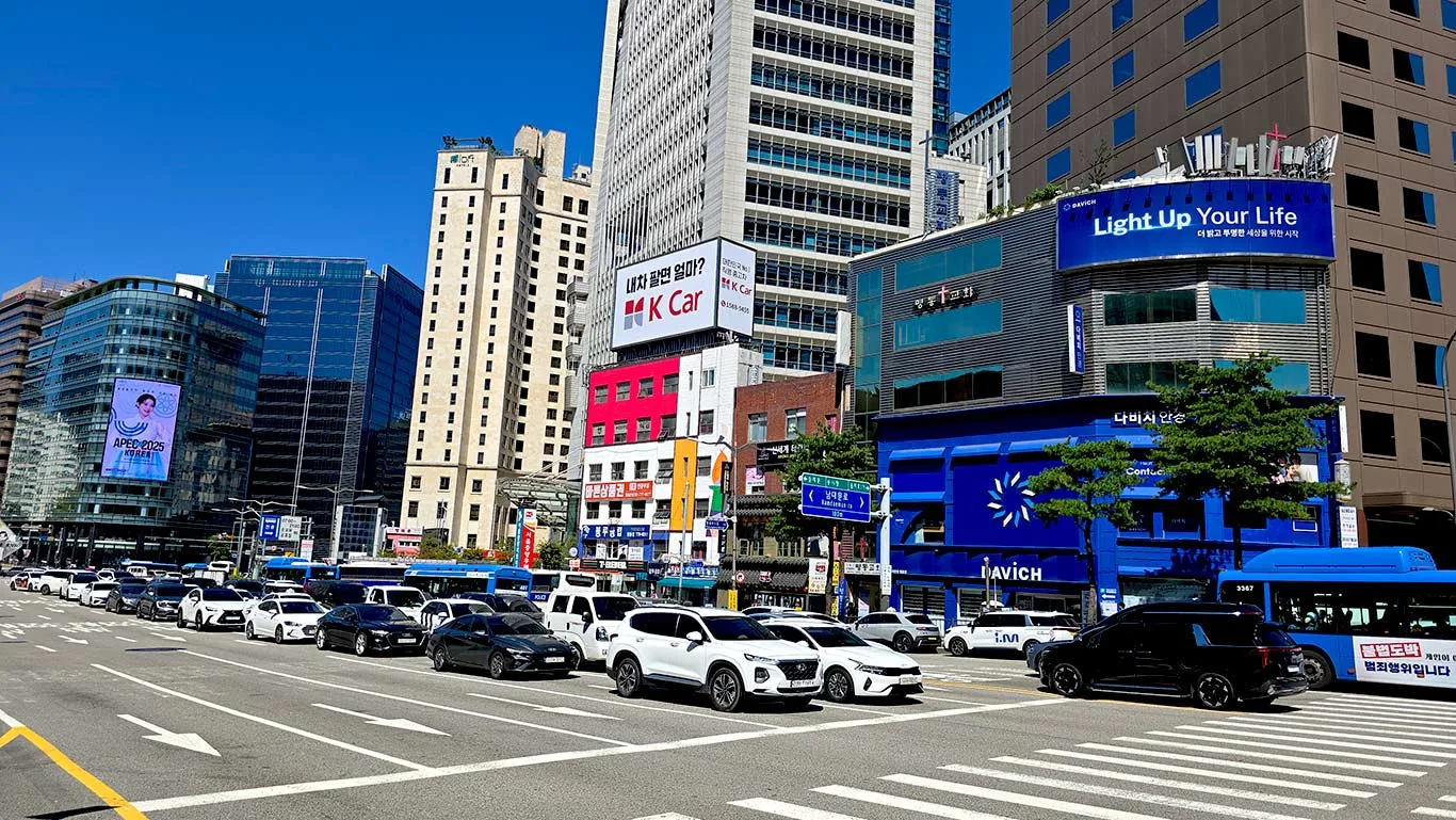 Moverse por Corea en coche de alquiler