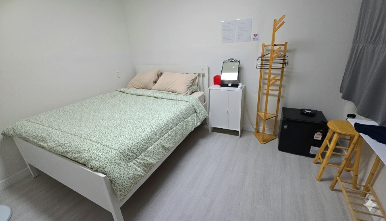 Nuestro alojamiento en Gyeongju