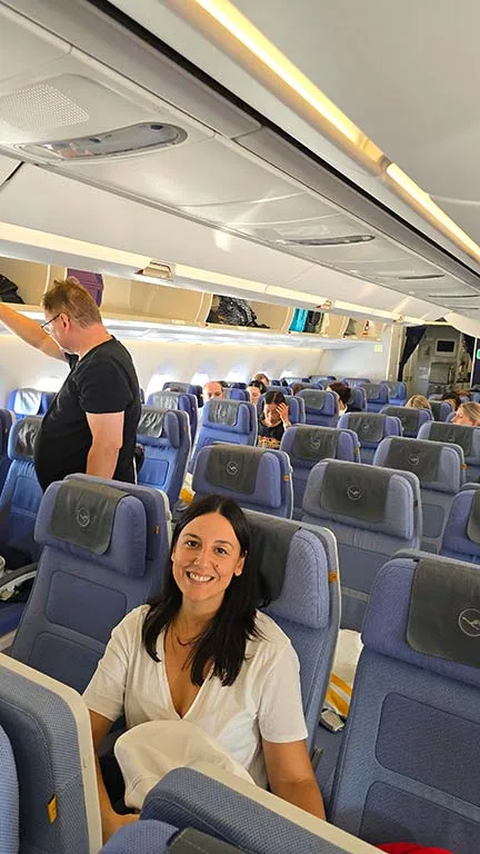 interior de un avión