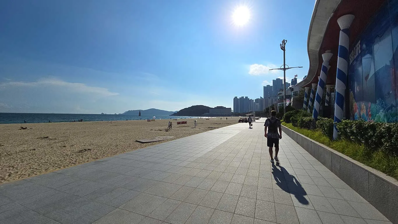 paseo de la costa Haeundae