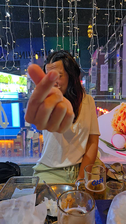 Cenando en un restaurante