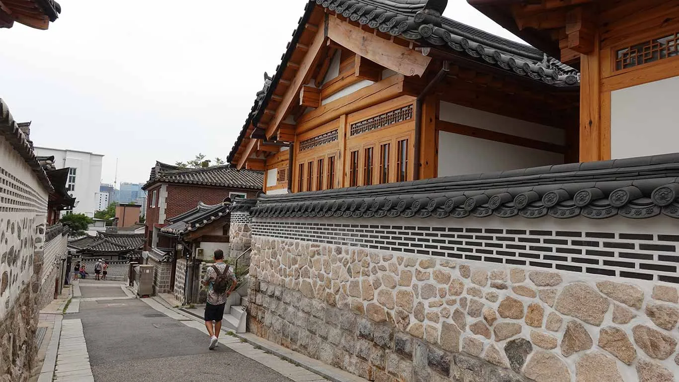 Calle de casas tradicionales